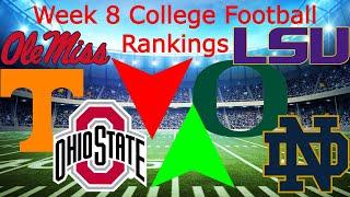 My Week 8 College Football Rankings  Updated Playoff Predictions