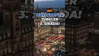 Almanya’ya Mavi Kartla Gelenler Arasında Türkler 3. Sırada 