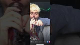 Dominic Schmidt smoking weed on live
