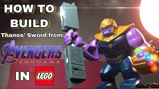 How To Build Thanos Double Bladed Sword from Avengers Endgame IN LEGO