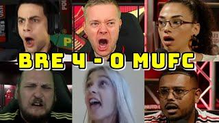 BEST COMPILATION  BRENTFORD VS MAN UNITED 4-0  PART 1  LIVE WATCHALONG REACTIONS  FANS CHANNEL