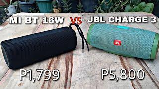 MI Portable Bluetooth Speaker 16W vs JBL Charge 3