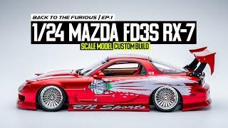 Custom Build 124 Scale MAZDA RX-7 Drifting Car   Back to the Furious EP.1