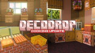 「Minecraft PE」new DecoDrop functional addon with cooking update work on 1.20-1.20.70 