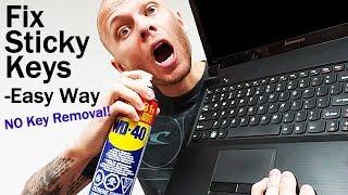 Fix Stuck or Sticking Keyboard Keys - Laptop Desktop Keyboard