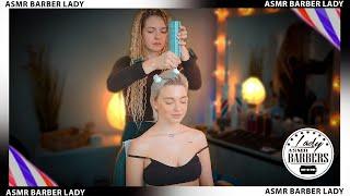  ASMR Barber Hair and Scalp Massage by Barber Lady Marta