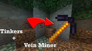 How to Vein Mine Any Block With Any Tool Tinkers Construct