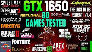 GTX 1650 Test in 80 Games in 2023 Still Good?