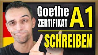 Goethe Zertifikat A1 SCHREIBEN  How to pass the written part.  German A1 Goethe Exam