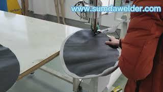 Hot air drop stitch fabric welding machine for inflatable paddle board