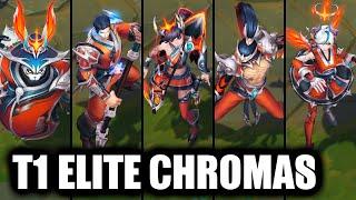 All T1 Skins Exclusive Elite Chromas League of Legends