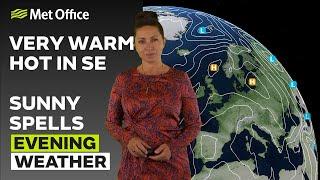 250624 – Warm tonight cloudy in the north – Evening Weather Forecast UK –Met Office Weather