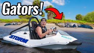 Jet Ski in Gator Infested Water