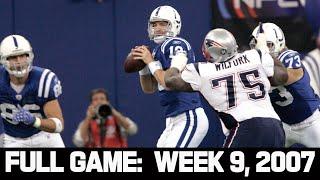 Manning vs. Brady Battle of the Undefeated Colts vs. Patriots Week 9 2007 Full Game