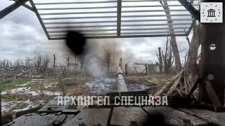 T-72B3 tank withstanding a direct frontal hit at Marinka Donetsk -  Tank PoV