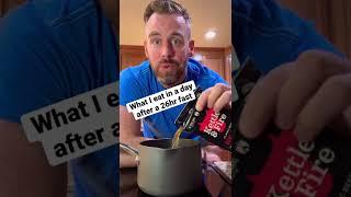What I eat in a day  After a 26hr fast realistic