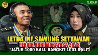 Letda Inf Sawung Setyawan Peraih Adhi Makayasa 2023 Jatuh 1000 Kali Bangkit 1001 Kali⁣⁣