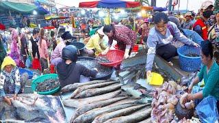 How Fish Seafood Vegetables & More Are Distributed In Cambodian  Street Food Compilation