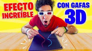 HAGO 2 DIBUJOS EN EL MISMO PAPEL Y SOLO SE VEN CON ESTAS GAFAS 3D  Dibujo Mágico  HaroldArtist