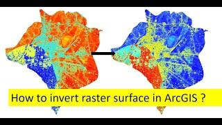 How to invert a raster image using ArcGIS  II Reverse raster value II Flip raster data