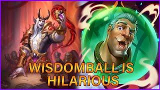 Wondrous Wisdomball Is Super Fun  clawsHS Highlights  Hearthstone Battlegrounds