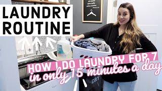 How I Do Laundry for my LARGE FAMILY our laundry routine + tips