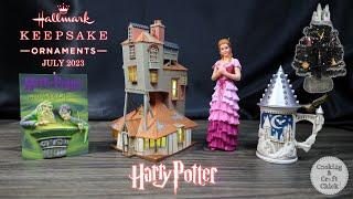 Harry Potter Hallmark Collection 2023  Mini Hogwarts Castle  Half Blood Prince  The Burrow  July