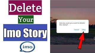 How To Delete Your Imo Story  Remove Imo Story