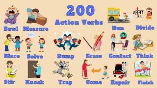 Vocabulary Action Verbs  200 Common English Action Verbs with Pictures for Beginners to Advance
