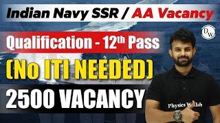 Indian Navy SSRAA Vacancy  12TH PASS  NO ITI Needed