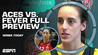 Caitlin Clark calls Aja Wilson UNGUARDABLE Las Vegas Aces vs. Indiana Fever PREVIEW  NBA Today