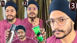 ਇਕ ਵੀ ਵਾਲ ਖੁੱਲ੍ਹਾ ਨਹੀਂ ਛੱਡਿਆ    How to perfectly tie a small beard  Stylish Sikh