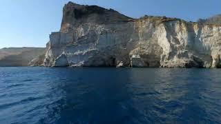 Milos Greece Visit the coast to the Fabulous  Kleftiko . Rent a Motor Boat  from Poseidon