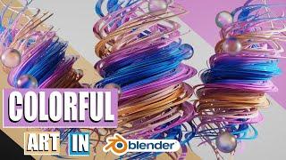 Blender Tutorial - Create Satisfying Colorful Artwork In Blender3.0 