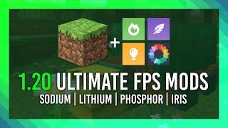 INSANE FPS  Minecraft 1.20 Sodium Lithium Phosphor Iris  MAX performance + Shaders