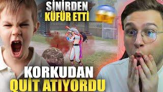 YENİLECEĞİNİ ANLAYINCA SİNİRDEN KÜFÜR ETTİ KORKUDAN QUİT ATIYORDU PUBG Mobile