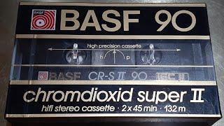 BASF chromdioxid super II CR-S type 2 cassette from 1986 unwrapping