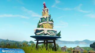 Fortnite Battle Royale - All Birthday Cake Locations Guide Birthday Challenges