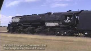 Union Pacific 3985 Catches FIRE on 1999 excursion