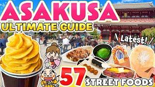 Asakusa Tokyo Latest Street Food Tour  Japan Travel Vlog
