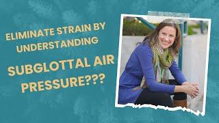 Understanding subglottal air pressure