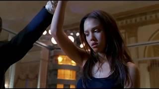 Jessica Alba barefoot fights vs guy in ring Dark Angel