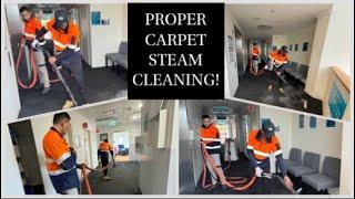 Proper carpet steam cleaning