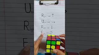 how to solve the 3 by 3 rubiks cube slow...#shorts