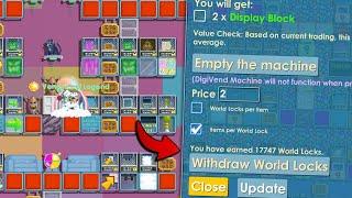 NEW VEND SHOP & COLLECTING PROFIT   Growtopia