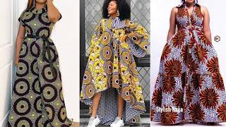 Ankara styles 2022 Ankara Maxi Gown Designs  Latest Kaftan Dress  Asoebi Styles  African Fashion