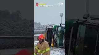 Heavy snow in S. Korea causes a series of road accidents