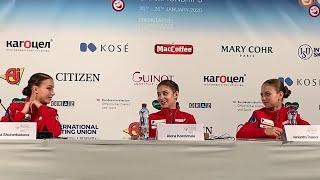 Press Conference Ladies  European Championships 2020  FP