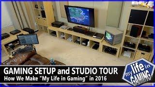 Gaming Setup and Studio Tour - How We Make MLiG in 2016  MY LIFE IN GAMING