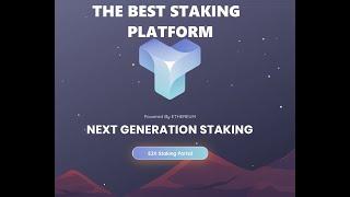 E2X The best Staking Platform Pays in ETH  Better than Wise Axion Hex and others